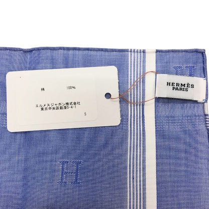 エルメス ハンカチ コットン100% ブルー系 レディース HERMES