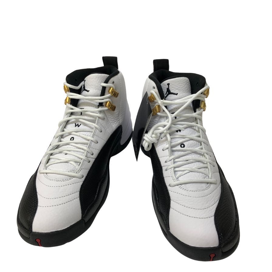 ナイキ スニーカー エアジョーダン 12 レトロ ホワイト／ブラック CT8013-117 メンズ サイズ28cm NIKE AIR JORDAN 12 RETRO 約28.0cm【YB5】