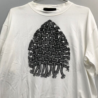 中古◆ネメス Tシャツ フロントプリント ホワイト サイズタグ欠損 メンズ NEMETH 【AFB43】