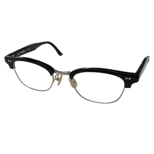 金子眼鏡 アイウェア ハーフリム サーモントフレーム ブラック メンズ 49□21 145 KV-121 BKSI KANEKO OPTICAL VINTAGE【AFI13】