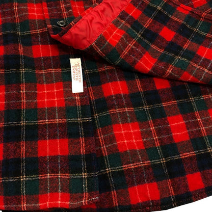 極美品◆ペンドルトン 70S チェックシャツ ウール レッド メンズ サイズM PENDLETON 【AFB11】