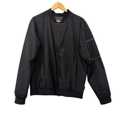 美品◆ヘルノ ラミナー MA-1 ナイロン ボンバージャケット ゴアテックス メンズ ブラック サイズ50 Herno 【AFB34】