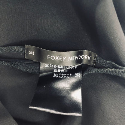 フォクシーニューヨーク 30748 リトルタックパンツ ショート丈 レディース ブラック サイズ38 FOXEY NEW YORK 【AFB20】