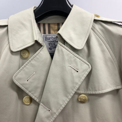 中古◆バーバリー トレンチコート 90年代 白タグ ベージュ レディース サイズ11AB Burberry 【AFF19】