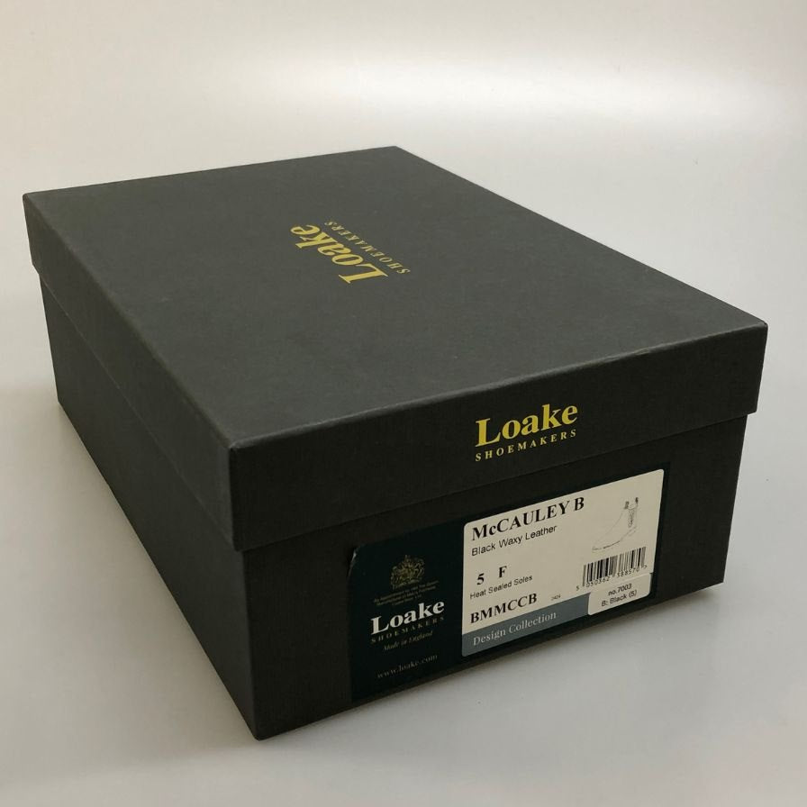 ローク オールドマンズテイラー別注 マッコーリー サイドゴアブーツ ブラック サイズUK5 Loake 約24.0cm【AFD15】