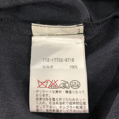 極美品◆エトロ シルクドレス ペイズリー柄 ブラック系 サイズ46 イタリア製 レディース ETRO 【AFB18】