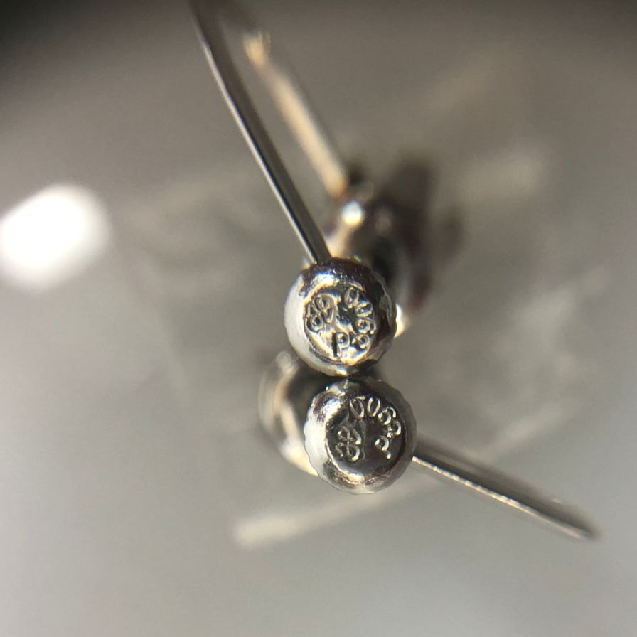 ノーブランド イヤリング PT900 ダイヤ0.11ct 総重量2.3g【AFI2】【中古】