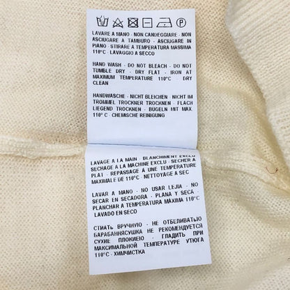 美品◆グランサッソ ニット  モックネック ラナウール メンズ ホワイト サイズ52 Gran Sasso 【AFB13】