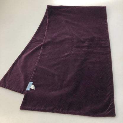 プラダ マフラー ベロア パープル コットン ユニセックス PRADA【AFI21】