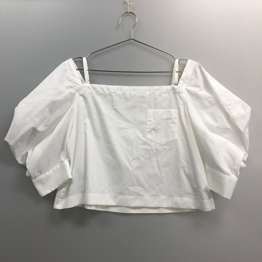 新品同様◆サカイ 25SS プルオーバーシャツ Cotton Poplin Pullover ホワイト レディース サイズ1 25ｰ07745 Sacai 【AFB19】