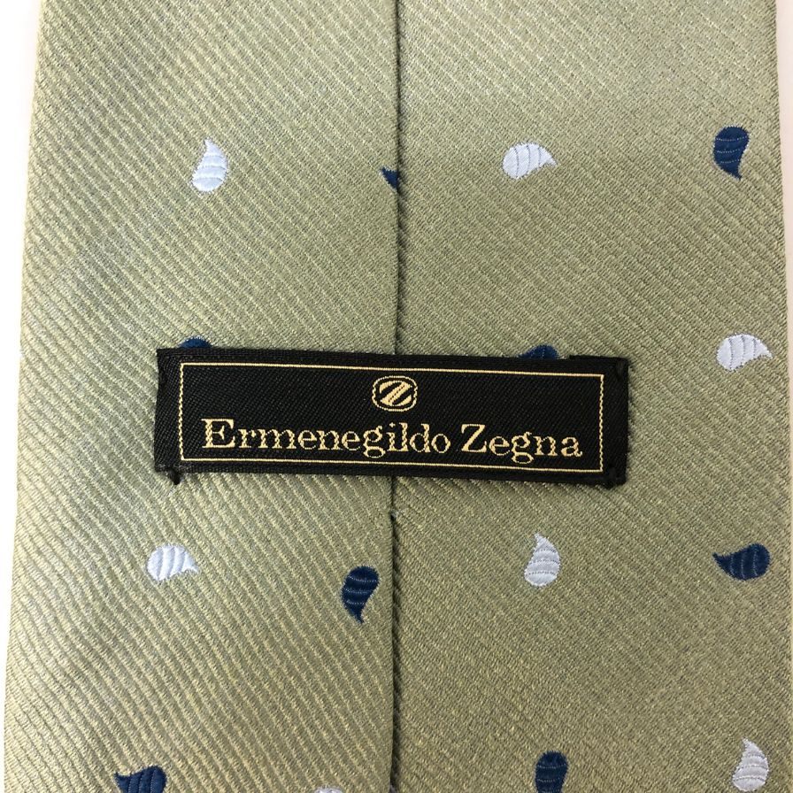 エルメネジルドゼニア ネクタイ 総柄 グリーン系 Ermenegildo Zegna【AFI12】