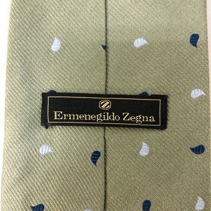エルメネジルドゼニア ネクタイ 総柄 グリーン系 Ermenegildo Zegna【AFI12】