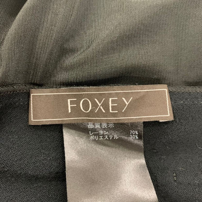 中古◆フォクシー ニットワンピース ノースリーブ ネイビー レディース サイズ38 FOXEY 【AFB7】