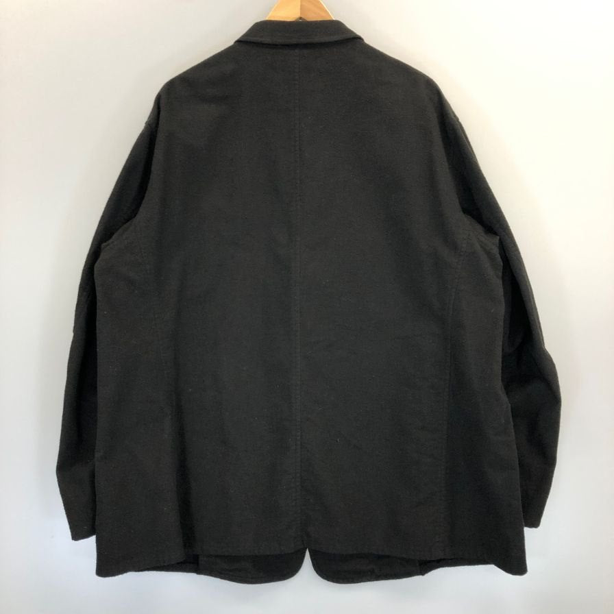 極美品◆コモリ 25AW コットンネルジャケット ブラック メンズ サイズ2 C03-01004 COMOLI 【AFB5】