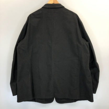 極美品◆コモリ 25AW コットンネルジャケット ブラック メンズ サイズ2 C03-01004 COMOLI 【AFB5】