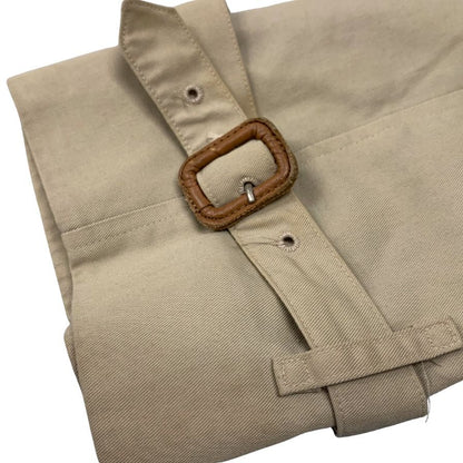 中古■バーバリー バルカラーコート 旧タグ 90S イングランド製 ベージュ メンズ サイズ48 Burberry 【AFA3】