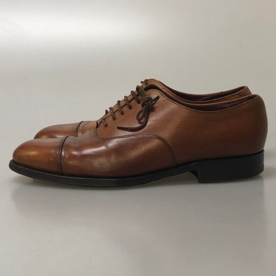 グレンソン ストレートチップ カーフ 6321 ブラウン サイズUK7.5EE GRENSON 約26.0cm【AFC30】
