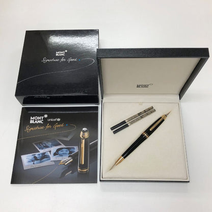 モンブラン ボールペン マイスターシュテュック ユニセフ 2009 シグネチャーフォーグッド ブラック×ゴールド Mont Blanc【AFI22】