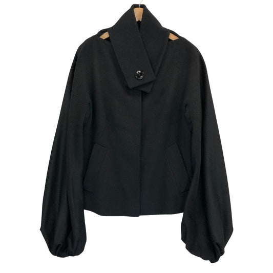 極美品◆トマソ ステファネリ コート ショート丈 ブラック レディース サイズ46 TOMASO STEFANELLI 【AFB28】