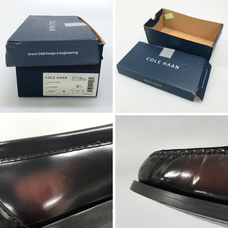 コール ハーン ローファー ピンチ ペニー 03504 メンズ サイズ26cm バーガンディ  COLE HAAN 約26.0cm【AFD15-2】