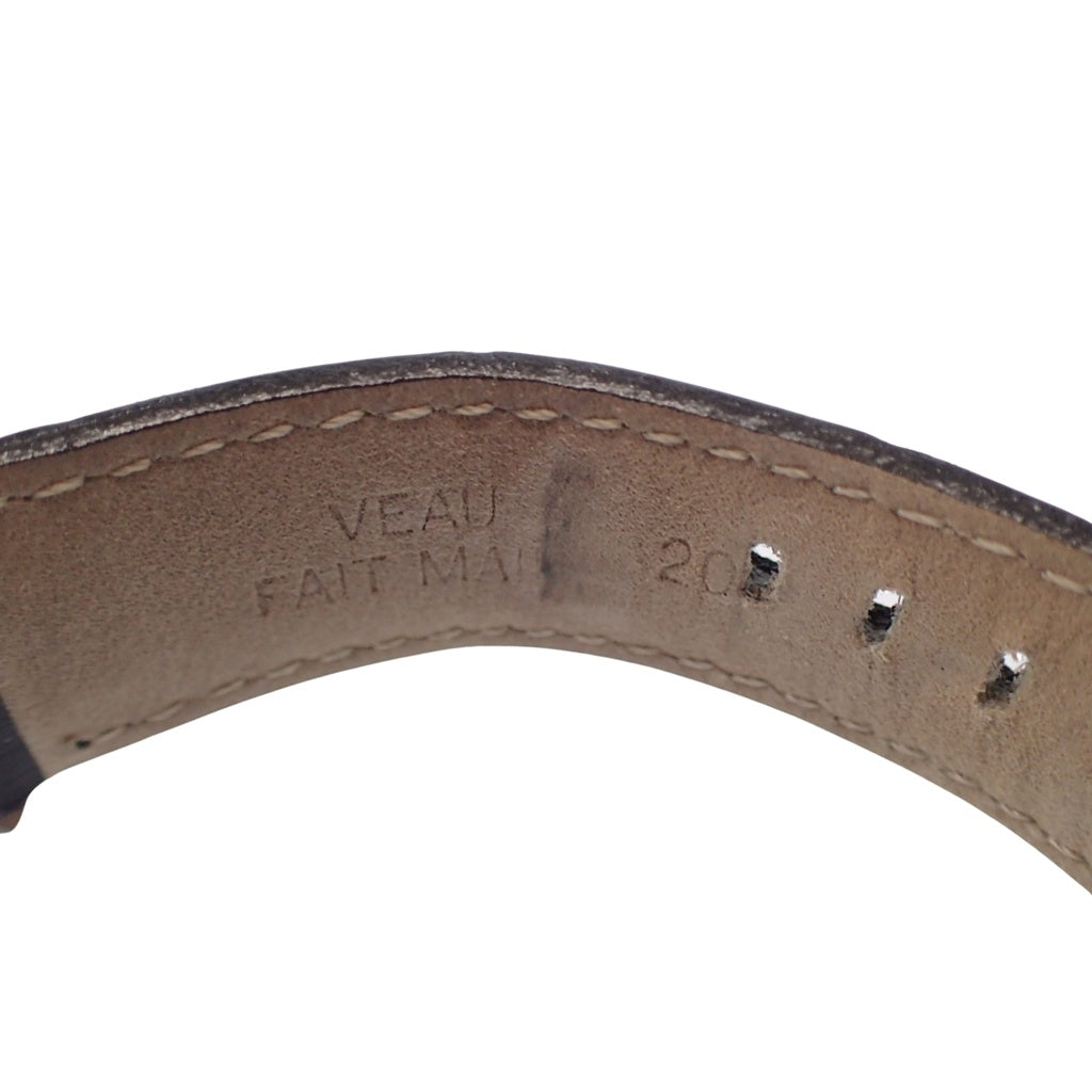 Used ◆Emporio Armani watch AR-0392 Black dial Leather belt Quartz EMPORIO ARMANI [AFI18] 
