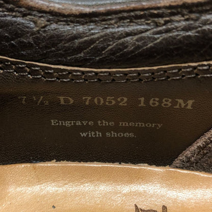 ラッドシューズ レザシューズ Vチップ 7052 メンズ サイズ7.5 ブラウン系 Rutt shoes 約25.5cm【AFD12】