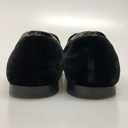 フェラガモ ビットローファー 67438 ベロア メンズ ブラック サイズ9 FERRAGAMO 約26.5cm【AFC47】