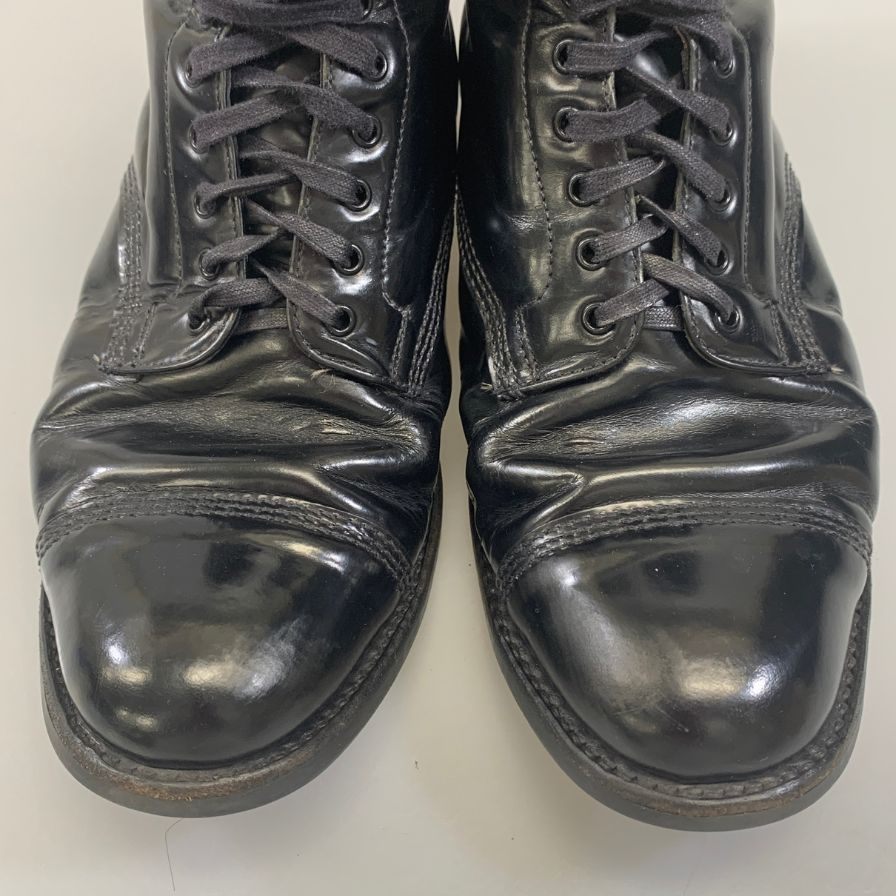 サンダース ミリタリーダービーブーツ 1595B ブラック メンズ サイズUK7 Sanders 約25.5cm【AFC44-2】