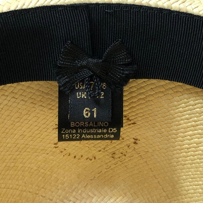ボルサリーノ パナマ帽子 ワイドブリム サイズ61 Borsalino【AFE13】