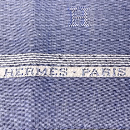 エルメス ハンカチ コットン100% ブルー系 レディース HERMES