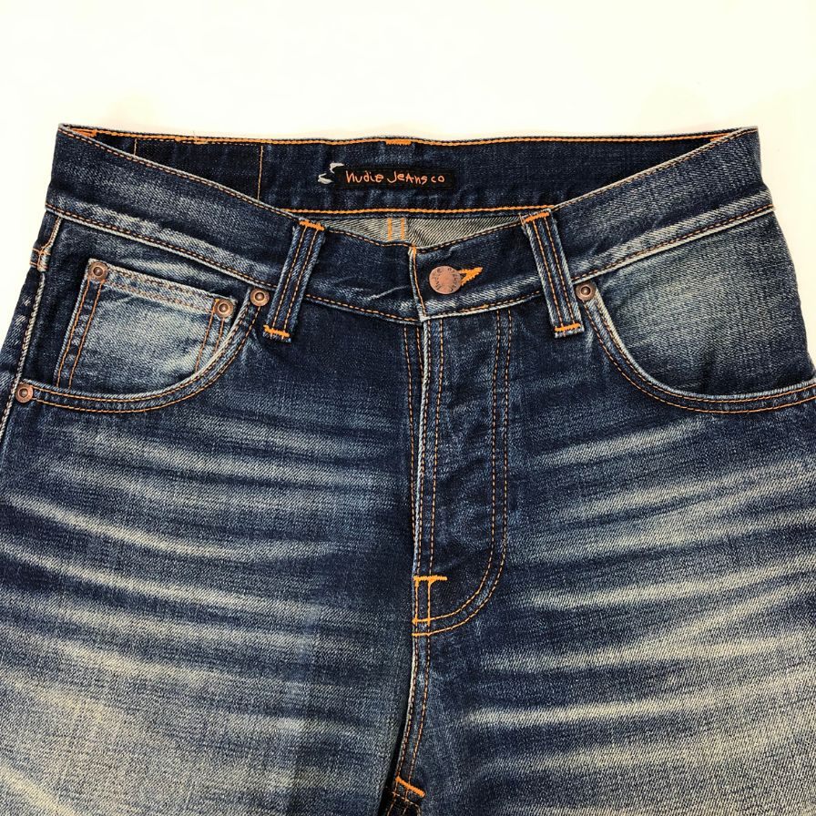 ヌーディージーンズ デニムパンツ ストレート W28 L32 メンズ ブルー系 Nudie Jeans 【AFB29】