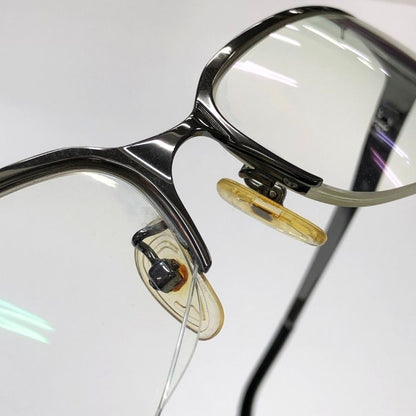 プラダ メガネ スチール フレーム 度付き SPR 78G 63□17 ユニセックス シルバー×ブラック PRADA【AFI27】
