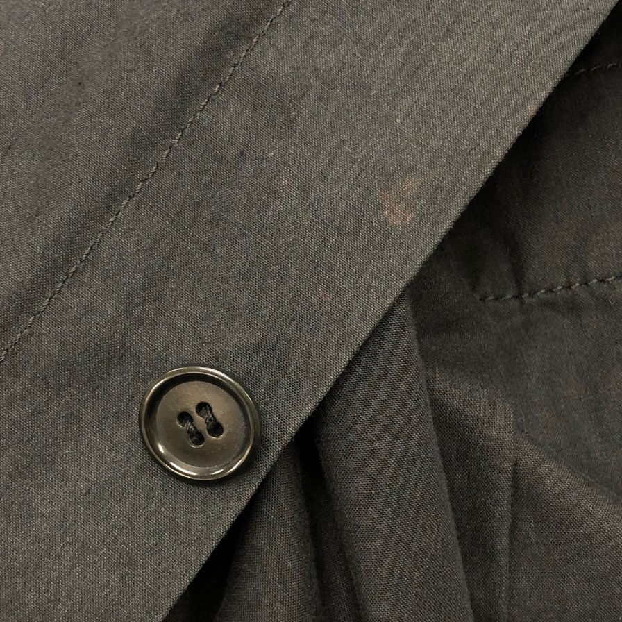 中古◆プール バイ クラス コート ロング丈 コットン ベルト ネイビー メンズ サイズ44 pool by class 【AFB28】