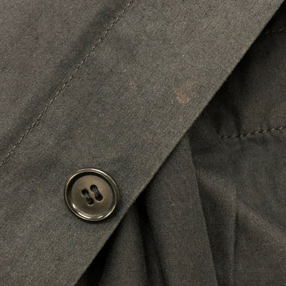 中古◆プール バイ クラス コート ロング丈 コットン ベルト ネイビー メンズ サイズ44 pool by class 【AFB28】