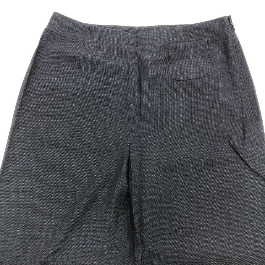 ジョルジオアルマーニ パンツ サイドジップ ダークネイビー レディース サイズ38 GIORGIO ARMANI 【AFB12】