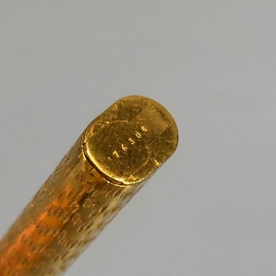 シャネル ボールペン キャップ式 メッキ ゴールド CHANEL【AFI18-3】