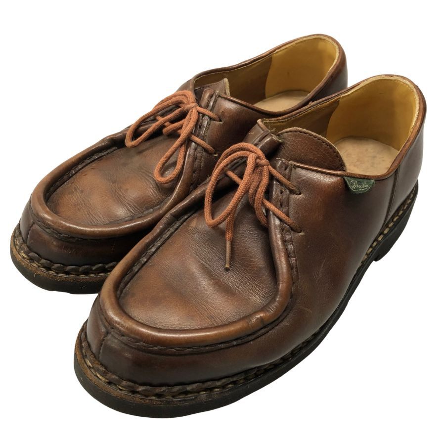 パラブーツ レザーシューズ ミカエル チロリアン リスレザー サイズ40 メンズ マロン PARABOOT MICHAEL2 約24.5cm【AFC17】