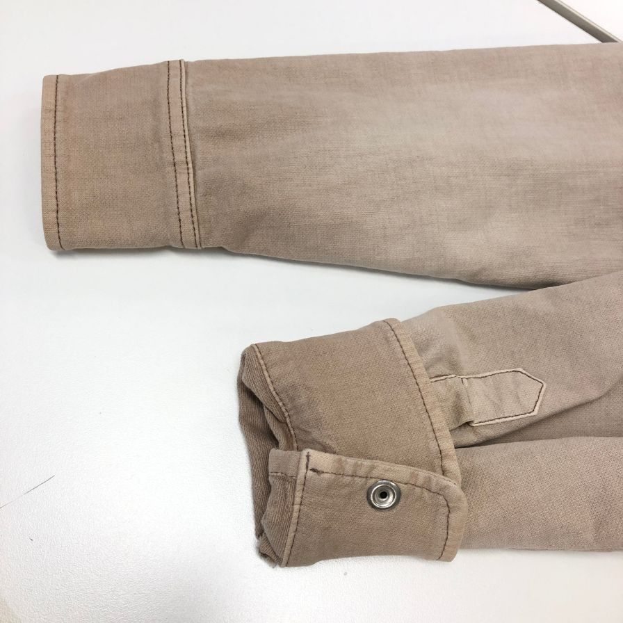 中古◆ディーゼル ブルゾン シャツジャケット メンズ サイズXS ベージュ系 DIESEL 【AFB6】