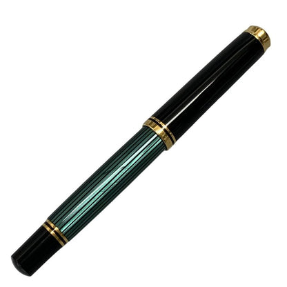 ペリカン 万年筆 スーベレーン 緑縞 ストライプ ペン先18C-750 F字 PELIKAN Souveran【AFI18-2】