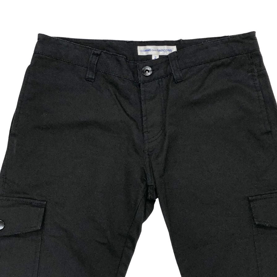 コムデギャルソン オム カーゴパンツ ブラック メンズ サイズ2 COMME des GARCONS HOMME 【AFB12】