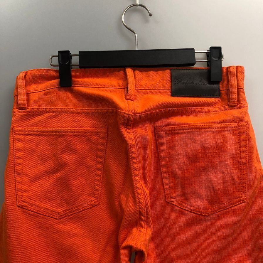 ラルフローレン デニムパンツ パープルレーベル レザータグ メンズ オレンジ  サイズ29/32 RALPH LAUREN 【AFB19】