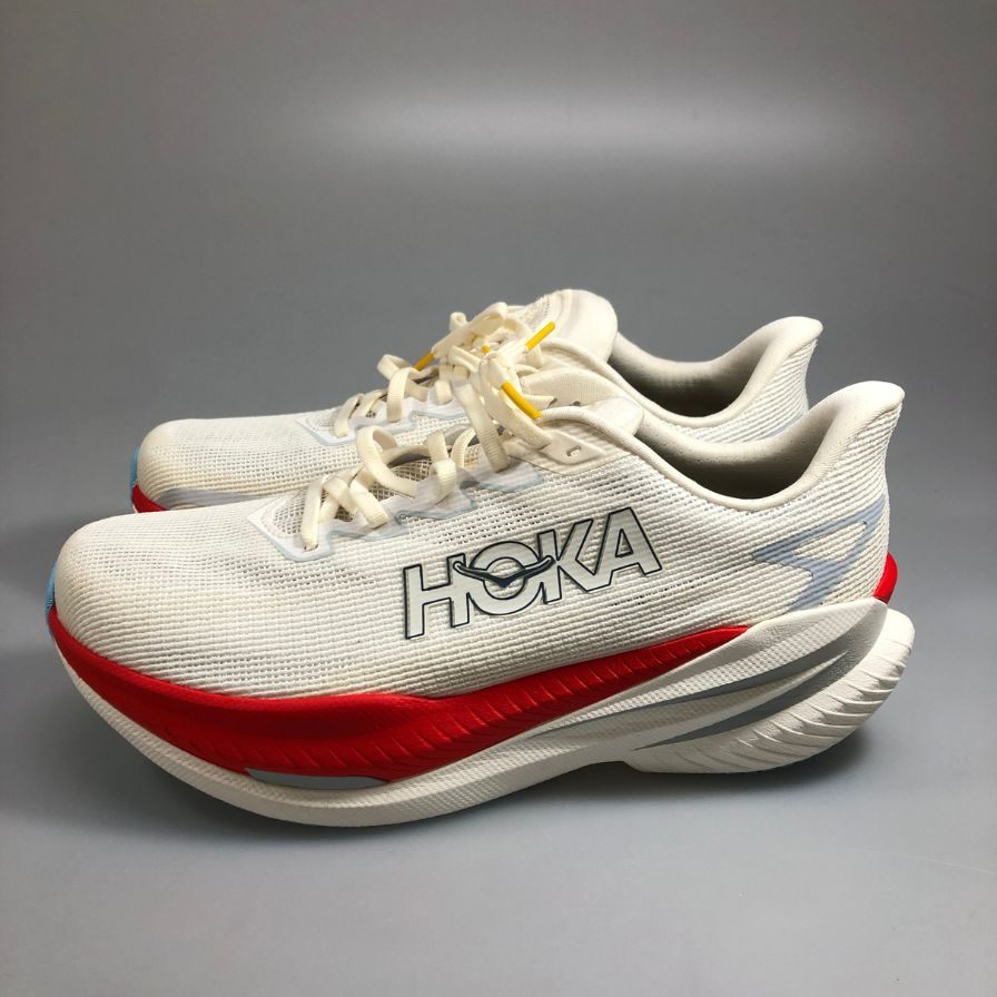 ホカオネオネ ランニングシューズ マッハ X3 ホワイト メンズ 27㎝ HOKA ONE ONE【AFC30】【中古】