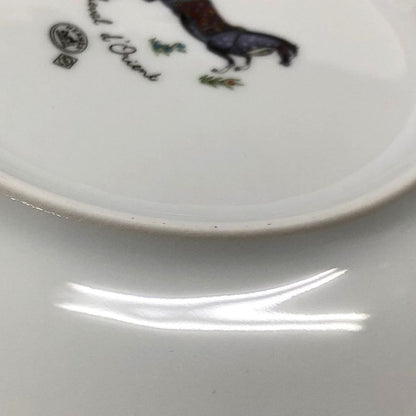 エルメス プレート シュヴァルドリアン ホース ホワイト 約17㎝ HERMES【AFI28】【中古】