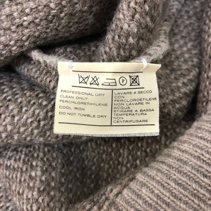 極美品◆サルヴァトーレフェラガモ ニット セーター ウール カシミヤ グレー メンズ サイズM Salvatore Ferragamo 【AFB6】