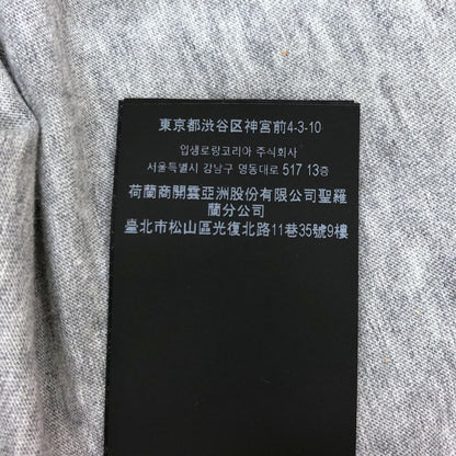 極美品◆サンローラン パリ Tシャツ リバースロゴ メンズ グレー サイズL SAINT LAURENT PARIS 【AFB16】