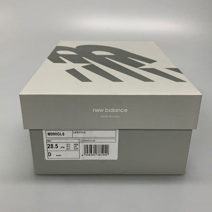 ニューバランス ローカットスニーカー M990GL6 メッシュ スウェード グレー メンズ サイズ28cm New Balance 約28.0cm【AFD3】