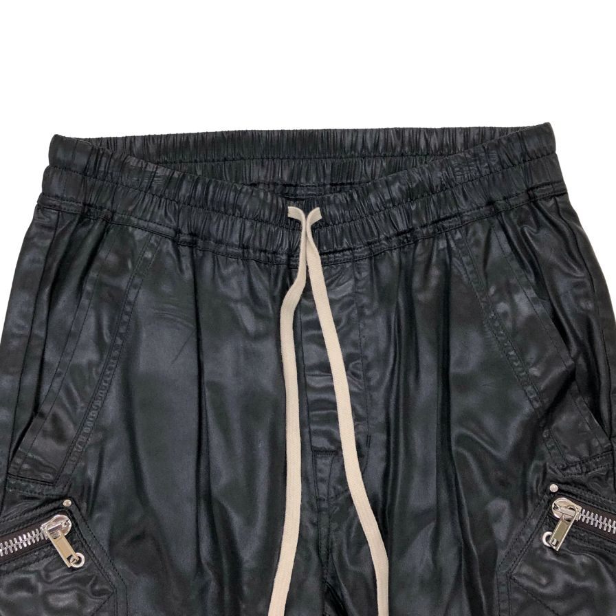 リックオウエンス 20FW ジョガーパンツ レザー ブラック レディース サイズ40 RP20F2306-QLX Rick Owens 【AFB34】