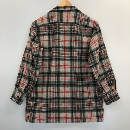 中古■ペンドルトン 50S チェックシャツ オープンカラー USA製 総柄 メンズ サイズM PENDLETON 【AFB38】