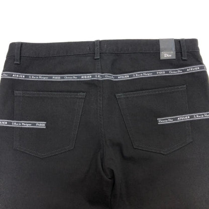 ディオール オム アトリエライン デニムパンツ SLIM17.5 ブラック サイズ34 メンズ DIOR HOMME 【AFB47】