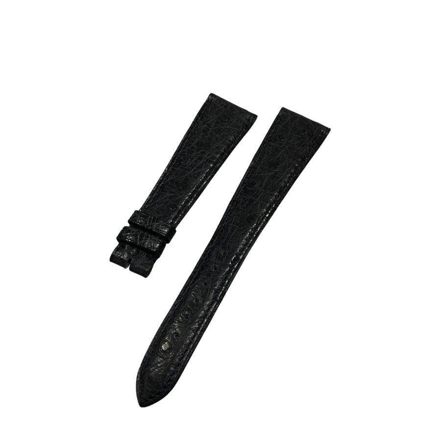 カミーユフォルネ 腕時計用レザーベルト オーストリッチ 20mm14mm グレー系 尾錠バネ棒無し Camille Fourne【AFI10】